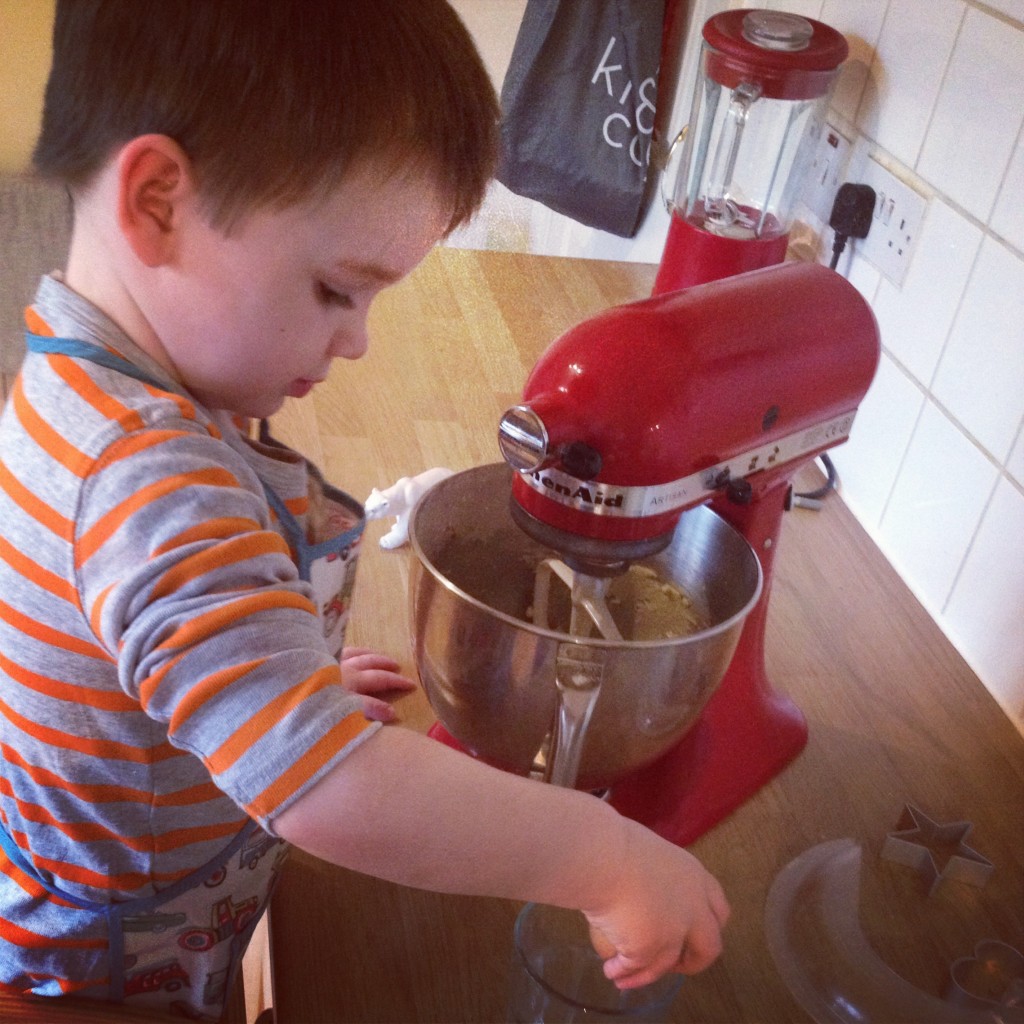 Mixing up all the ingredients is great for kids, it encourages all sorts of important skills.