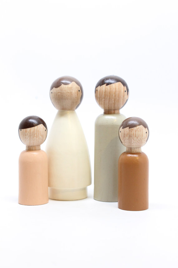 Wonderful, 'Family by Nature' set. Made from fair-trade wood, all hand painted.