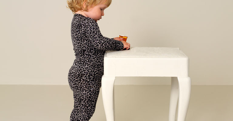 Lovely leopard print onesie - so cute for a fierce baby!