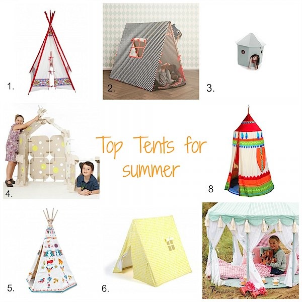 Stylish tents for summer from Toby & Roo :: daily inspiration for stylish parents and their kids