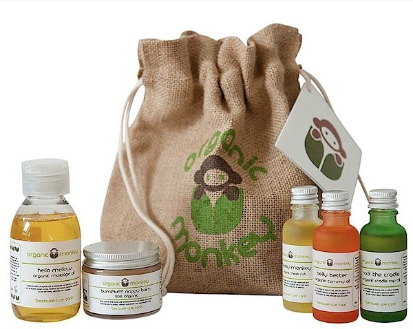 Organic Monkey gift set via Toby & Roo :: daily inspiration for stylish parents and their kids.