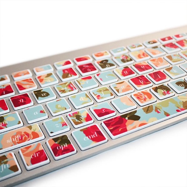 Keyboard decals from Kidecal via Toby & Roo :: daily inspiration for stylish parents and their kids.