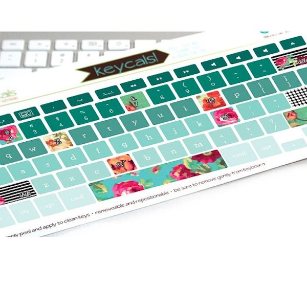 Keyboard decals from Kidecal via Toby & Roo :: daily inspiration for stylish parents and their kids.