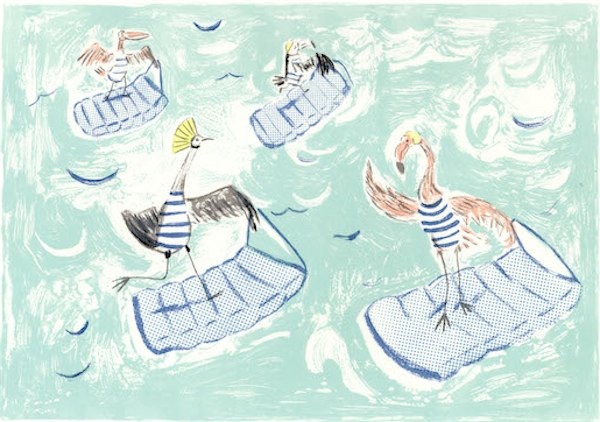 Emily Bornoff artwork at Little Carousel Gallery via Toby & Roo :: daily inspiration for stylish parents and their kids.