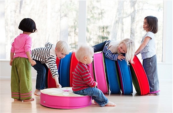 Floor cushions from Cheeky Monkey Home via Toby & Roo :: daily inspiration for stylish parents and their kids.