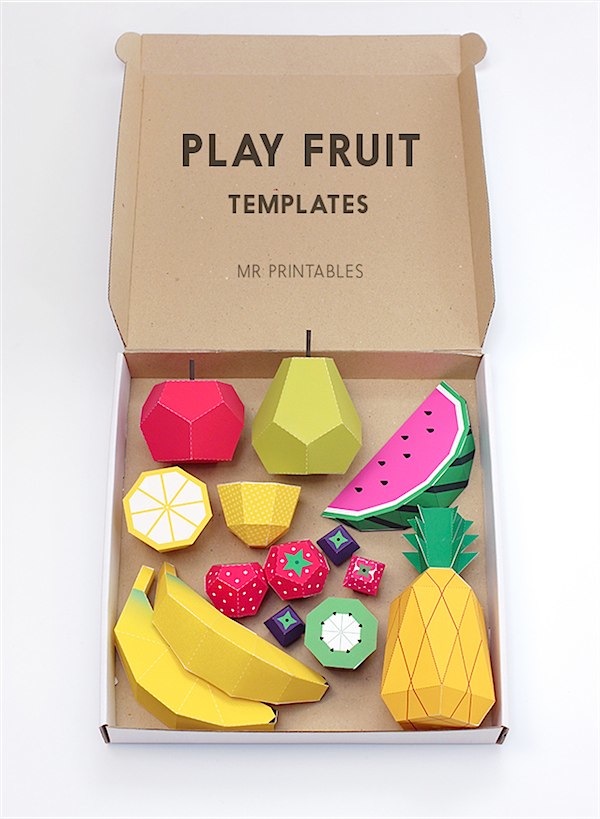 Fruit print out templates from Mr. Printables via Toby & Roo :: daily inspiration for stylish parents and their kids.