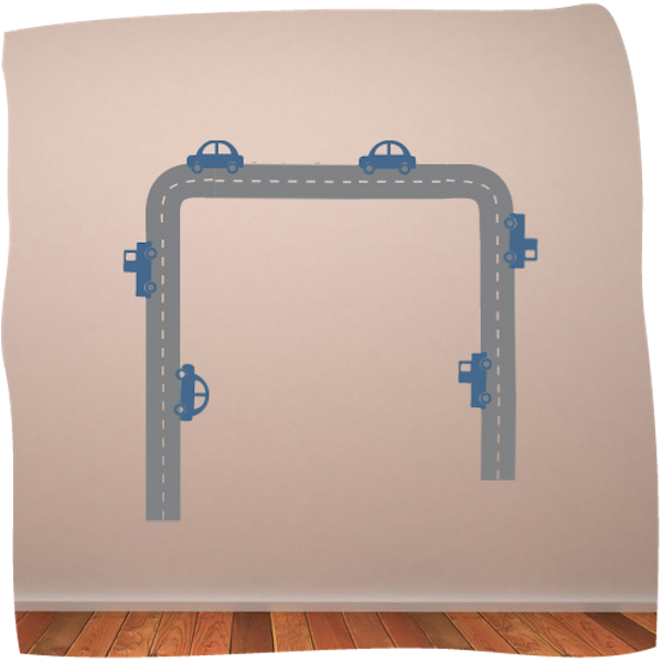 Mirrorin wall stickers via Toby & Roo :: daily inspiration for stylish parents and their kids.