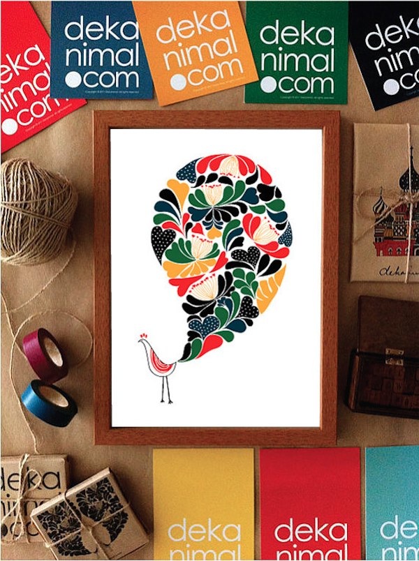 Dekanimal artwork prints via Toby & Roo :: daily inspiration for stylish parents and their kids.