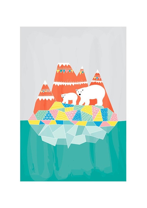Dekanimal artwork prints via Toby & Roo :: daily inspiration for stylish parents and their kids.