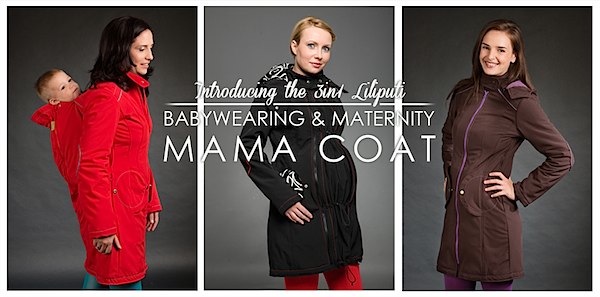 The baby wearing/mama coat from Liliputi via Toby & Roo :: daily inspiration for stylish parents and their kids.