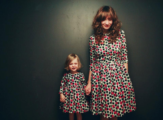 OffOn matching dress for mother and daughter via Toby & Roo :: daily inspiration for stylish parents and their kids.