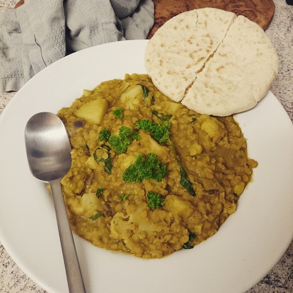 LaNoire's Vegan Kitchen :: Vegan lentil and vegetable curry via Toby & Roo :: daily inspiration for stylish parents and their kids.