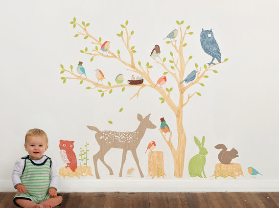 Super stylish wall decals from Love Mae via Toby & Roo :: daily inspiration for stylish parents and their kids.