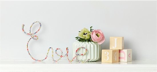 Dalring little name signs from Little Cloud via Toby & Roo :: daily inspiration for stylish parents and their kids.