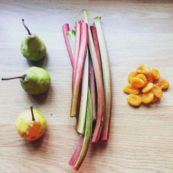 Rhubarb, Pear and Apricot chutney via Toby & Roo :: daily inspiration for stylish parents and their kids.