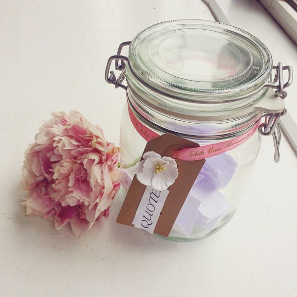 DIY quote jars, for saving those precious words from your kids via Toby & Roo daily inspiration for stylish parents and their kids.