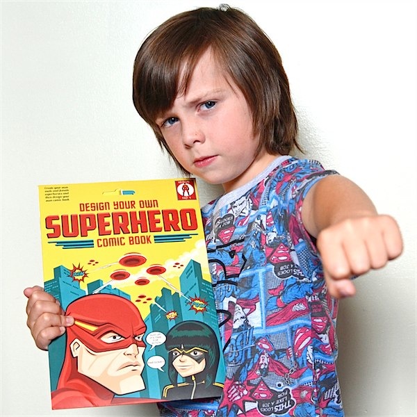 The perfect gift for the Superhero obsessed creative child in your life via Toby & Roo :: daily inspiration for stylish parents and their kids.