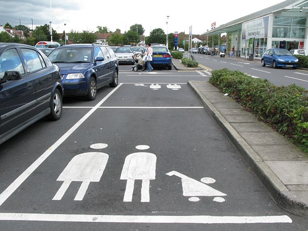 Parent and Child parking spaces :: what do you do when there are none? Via Toby & Roo :: daily inspiration for stylish parents and their kids.
