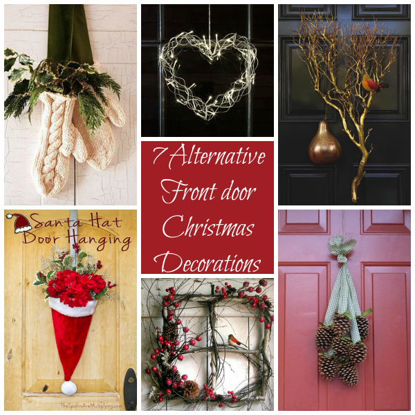 7 Alternative ideas for decorating your front door this Christmas via Toby & Roo :: daily inspiration for stylish parents and their kids