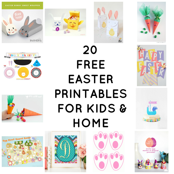 21 FREE Printables for Easter from Toby & Roo parenting and lifestyle blog.